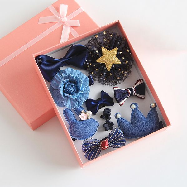 

baby hair accessories gift girl bowknot hairpins set cute party bow flower multi-style hairpin ribbon for toddler kids kimter-c206fz