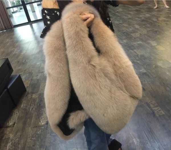 

2021 new winter leather faux fur coat vest women's sleeveless fluffy thick warm fur waistcoat jacket1, Black