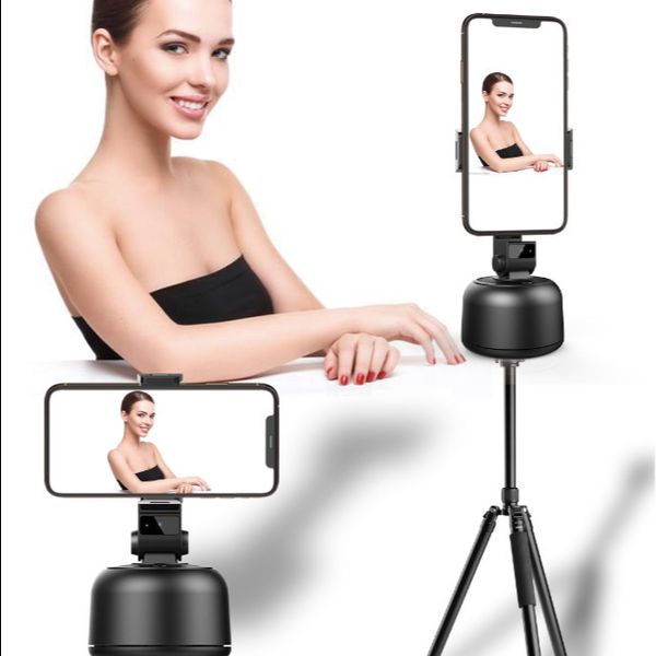 

3ew2q1built-in battery universal 360 degree mobile phone holder auto face tracking