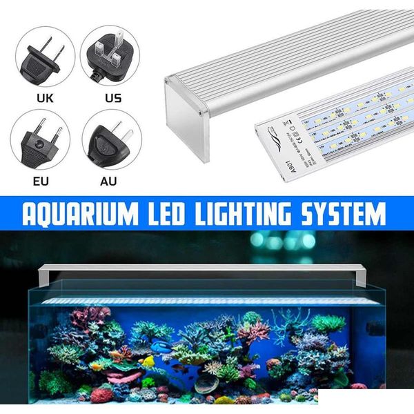 

90cm 55w aquarium led light full spectrum bright dimmable plant fish tank light mlrf5