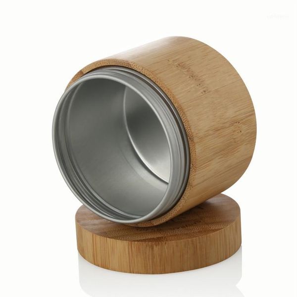 

storage bottles & jars eco-friendly 1oz 30ml empty engrave craft small bamboo aluminum cosmetic cream jar jars1