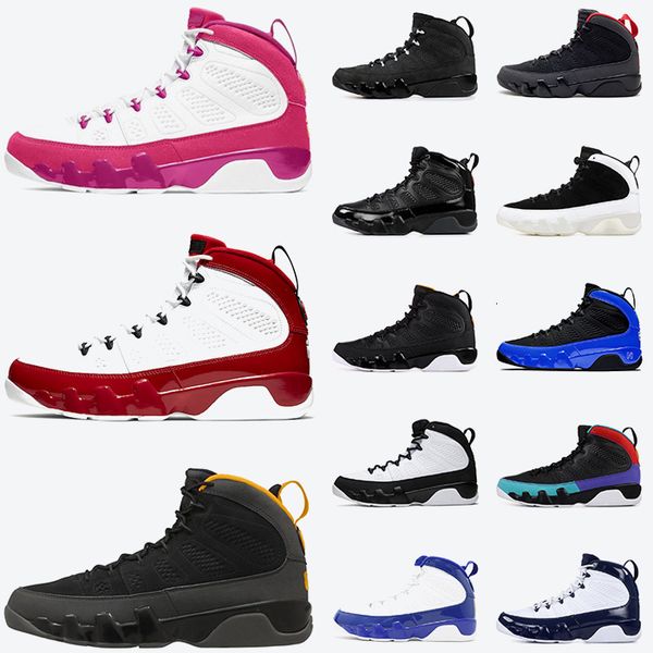 

fashion jumpman 9 mens basketball shoes 9s gym red city of flight university gold racer blue chameleon sports trainers sneakers, White;red