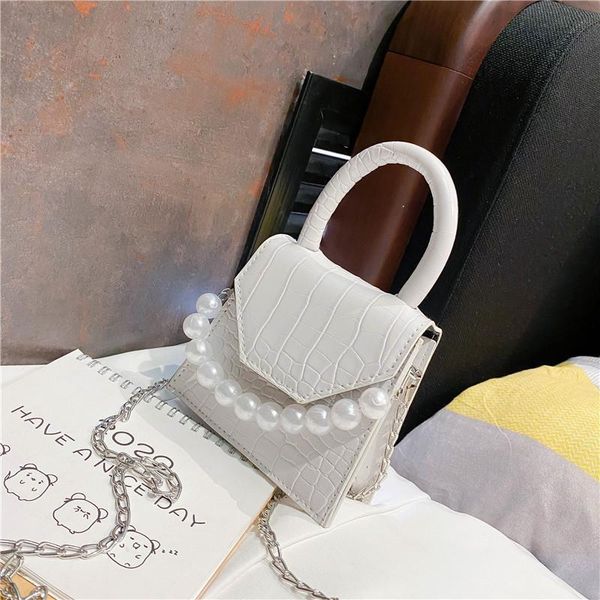 

shoulder bags synthetic leather handbag, handbag with pearl handle, postman and hand style stone print