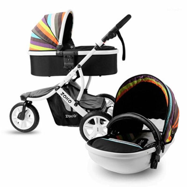 

strollers# 2 in 1 baby stroller selling eu and us 2021 two-way high landscape luxurious versatile folding tricycle stroller1