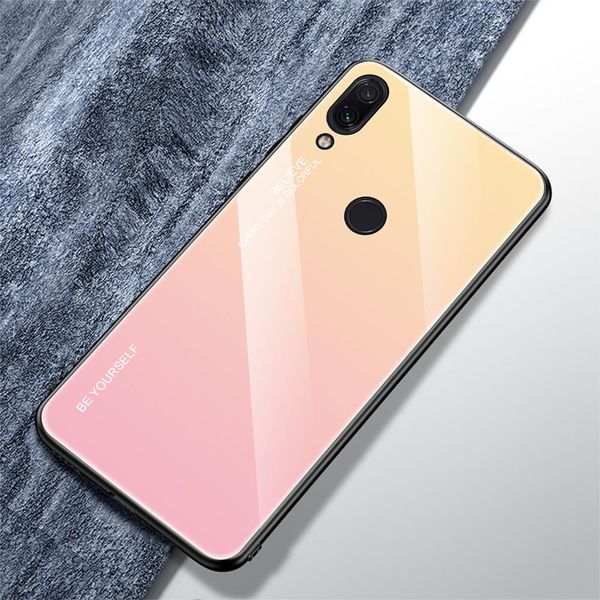 

роскошный чехол для телефона redmi note 8 pro case gradient закаленное стекло корпус для xiaomi redmi note 7 6 5 pro 8 8a wmthxd qpseller