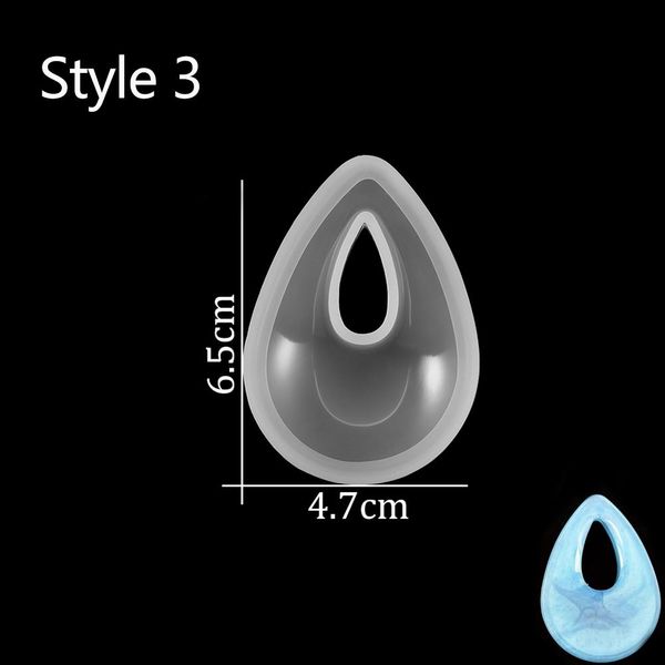 

1шт water drop форма кристалл силиконовые mold diy эпоксидной смолы ожерелье прессформы для изготовления ювелирных изделий аксессуары выводо