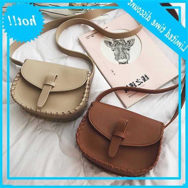 

women's 2019 new fashion saddle student versatile one shoulder messenger bag