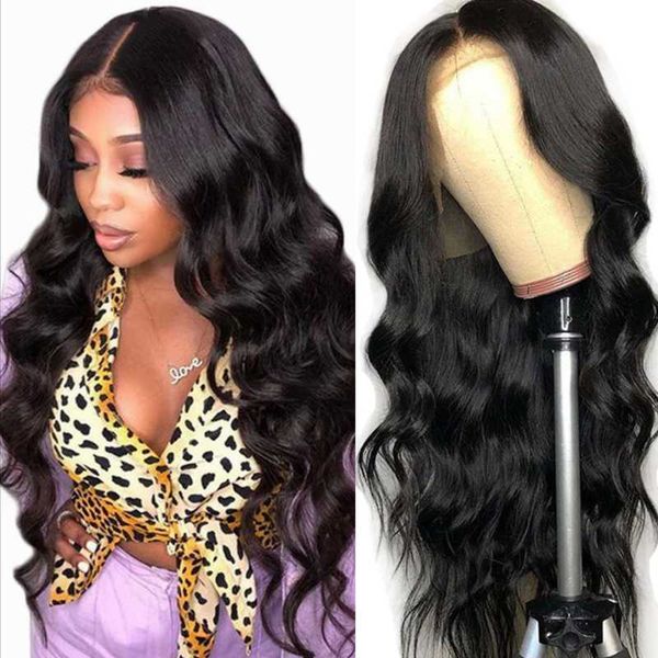 

lace wigs 30 inch body wave 13x4 front human hair wig 4x4 6x6 closure brazilian perruque cheveux humain pre plucked for women, Black;brown