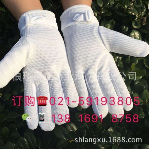 

duty winter warm white warm plush antiskid white gloves male and female security traffic etiquette review gloves, Blue;gray