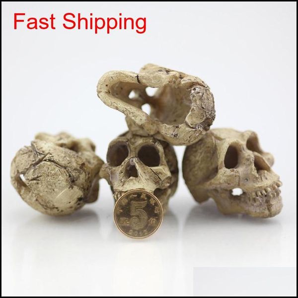 

simulation statue landscape ornament reptile cave artifical rhino sheepshead resin skull aquarium terrarium d qyljxi new_dhbest