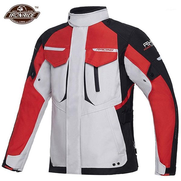 

motorcycle apparel red jacket man motocross waterproof racer motorbike biker moto protection s-5xl with removeable linner1