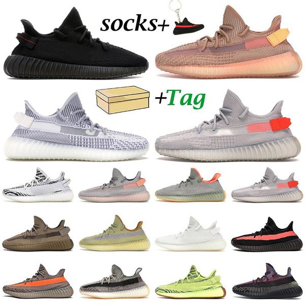 

kanye men women running shoes trainers fade asriel zebra static black yecheil reflective natural tail light mens outdoor sneakers with box