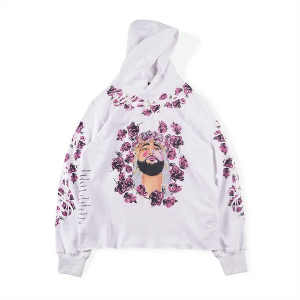 

asap rocky yams day vlon hoodie hip hop rap figure pullover, Black