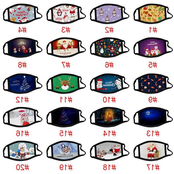 

anti elk masks 3d printed designer santa face mouth claus christmas dust pollution cover snow-man breathable merry 40 ewb1243 igshq