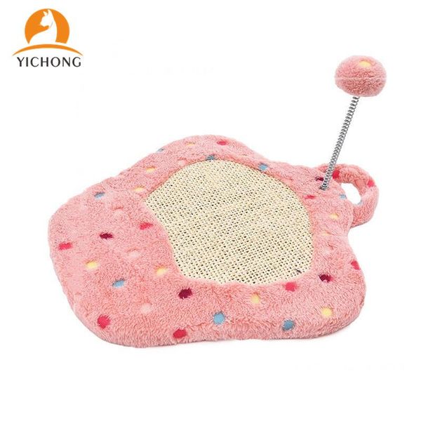 

cat toys yichong toy wave point crown scratch board climbing frame claw plate soft bed mat care yc012