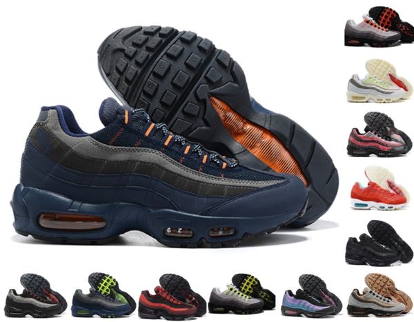 

высокое качество 95 кроссовки triple черный белый лазер fuchsia red orbit cred aqua neon aqua 95s мужские тренеры спортивные кроссовки, White;red