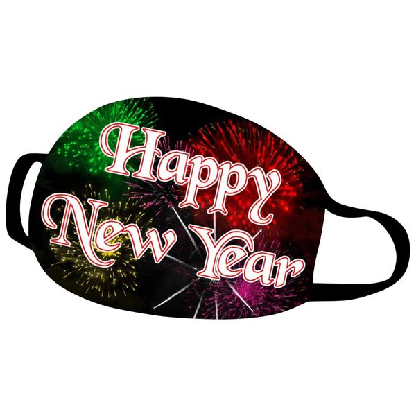 

многоразовая красочная ткань лицо рождественские пылезащитные хлопчатобумажные маски мода моющийся открытый воздухозадачный маска для лица 2