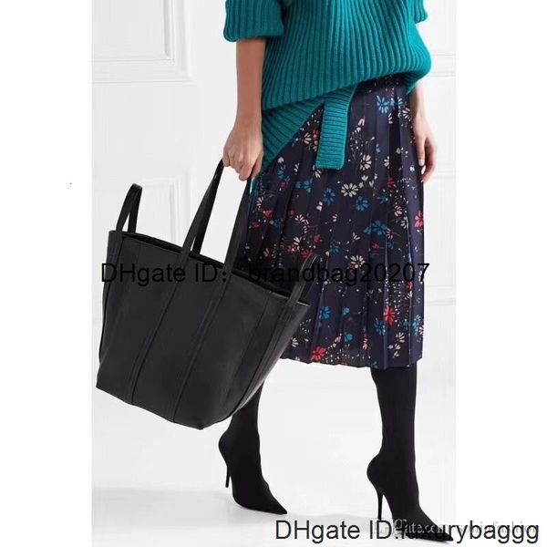 

fashion new genuine cowhide leather supper star same style women big tote bag ing, Black;red