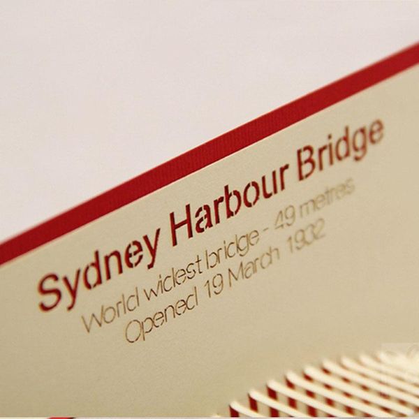 

3d laser cut handmade carving paper cut sydney bridge paper invitation greeting cards postcard business creative gift souvenir wmtflr
