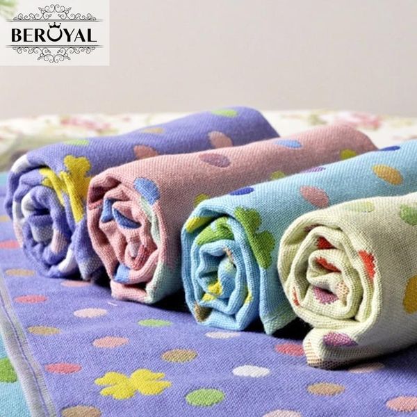 

beroyal brand 100 хлопковое лицо полотенце для взрослых хлопчатобумажные полотенца для лица 1шт лот 35x35см kerchief baby дети дети лицо тка
