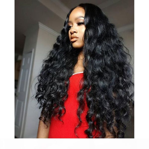 

100% human hair body wave full lace wig for black woman 150% density lace front wig with baby hair peruvian virgin hair loose wave wigs, Black;brown