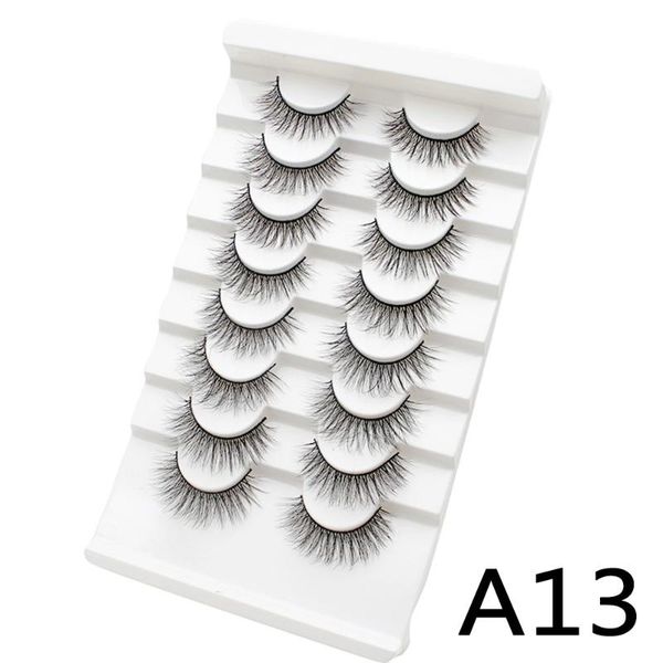 

8 pairs 3d mink eyelashes natural false eyelashes long makeup eyelash extension mink for beauty