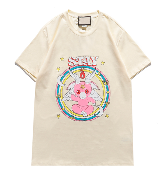 

whoesale fashion designer t-shirt womens brand short sleeve shirt mens oversize luxury tees colors printed 20121802q, White;black