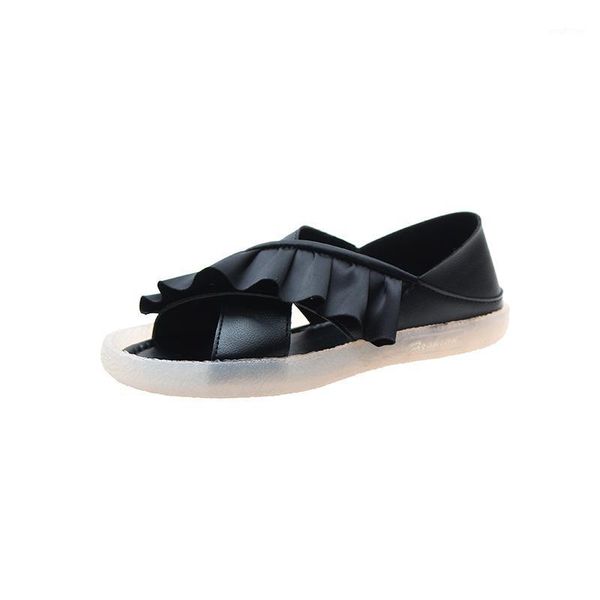 

sandals women 2020 spring/summer new korean fashion summer andromeda flat maternity shoes1, Black