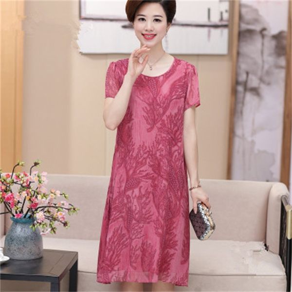 

2021 new femme summer robes green embroidered plus size women's clothing chiffon wxf002 my7p, Black;gray