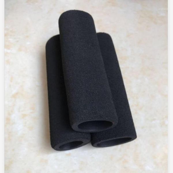 

waist support 2pcs id 22mm 23mm 110/200/400/500mm fitness handle bar insulation pipe sponge foam rubber tube1, Black;gray