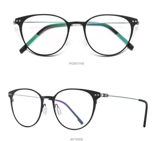 

ultralight women pure titanium prescription lens optical eyewear glasses anti-reflective retro presbyopia reading eyeglasses men, White;black