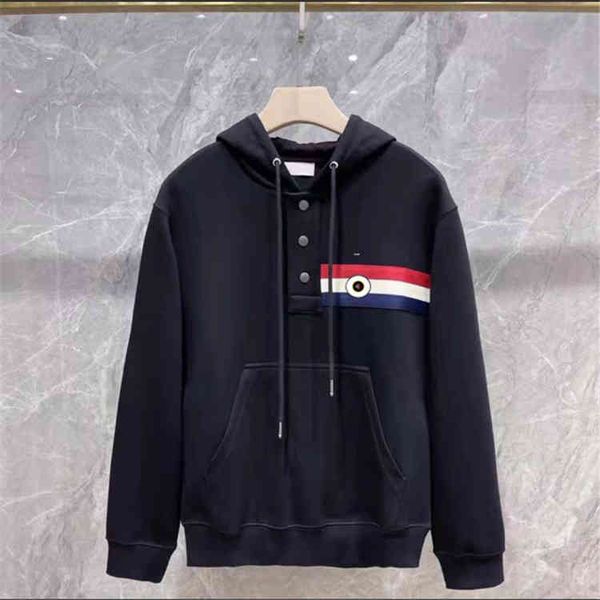 

men's hoodies & sweatshirts designer men's hoodie male leisure autumn fashion and comfortable temperament contracted round collar, Black