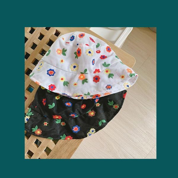 

new korean style flower lace mesh bucket sun hat spring summer flat bucket hat fashion ladies breathable fedora visor hat nz141 h jllzxs