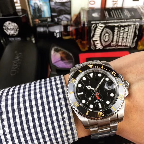 

men's watch shuigui series with calendar steel band large dial waterproof swiss automatic mechanical watch men's watch, Slivery;brown