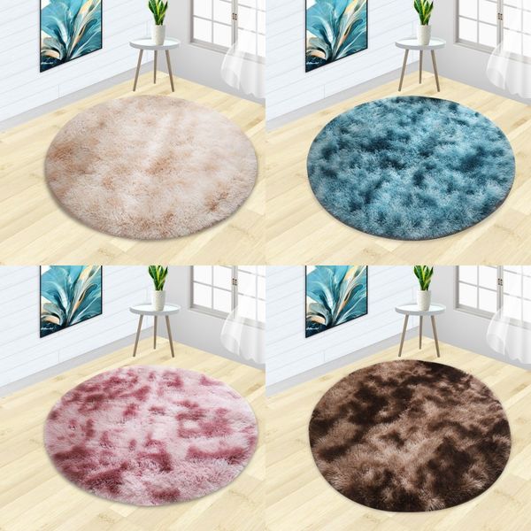 

gradients rug area bedroom art fluffy tie dyed circular rugs living room fashion carpet floor mats home decorative 576hs3 k2