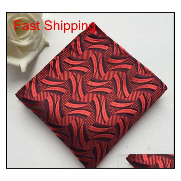

371 style men pocket square handkerchiefs wedding party fashion accessories paisley silk suit tie handmade handkerch qylbdy beauty888, Blue;white