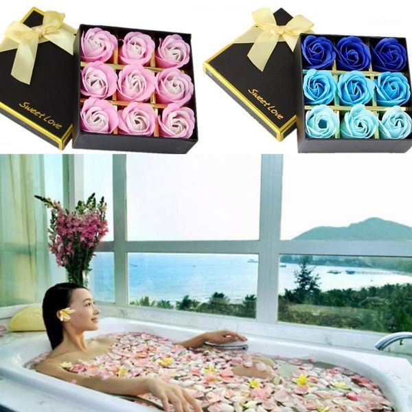 

decorative flowers & wreaths valentine's day diy soap flower gift rose box bouquet wedding home festival birthday gifts women girl flow