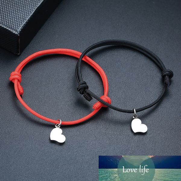 Bracciale da donna con corda a forma di cuore, nodo classico, braccialetti con cordoncino di fortuna pirata per bambini, regali di compleanno per bambini