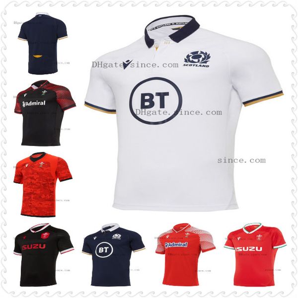 

2020 2021 wales scotland rugby jerseys 20 21 home away welsh mens size s-3xl scottish shirt maillot camiseta maglia, Black;gray