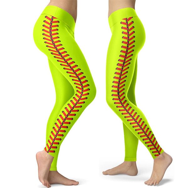 

s-3xl sport sweat pants softball leggings tights spandex leggings neon softball stitch yoga fitness athletic running trousers cloth e122307, White