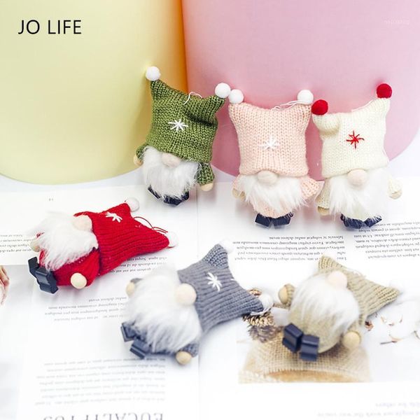 

christmas decorations jo life home party decoration santa claus plush doll hanging pendant gift cute faceless doll1