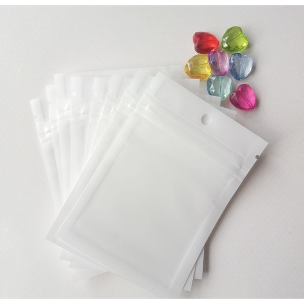 

500 шт. 8x13 см полупрозрачный подарок ювелирные изделия сумки сумки zip lock пластиковые пакеты с молнией ювелирные изделия сумка упаковки