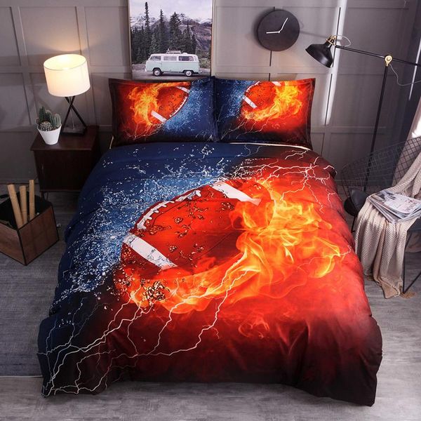 

bedding sets football set bed linen cover soft and comfortable of