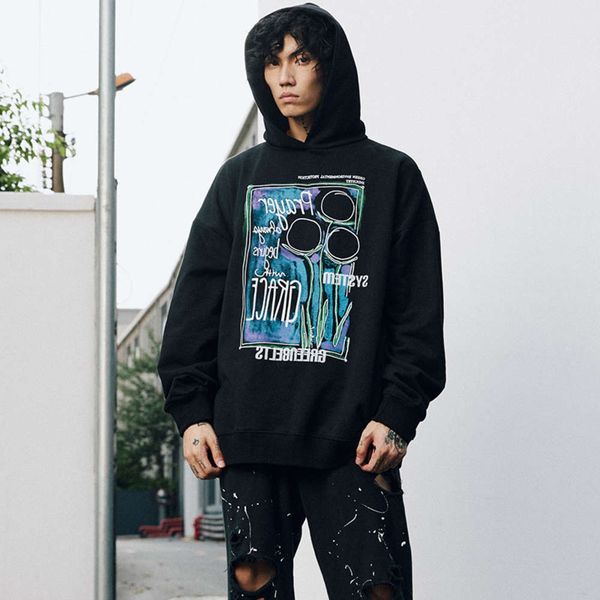 

lin winter hoodie" new style casual hoodie, Black