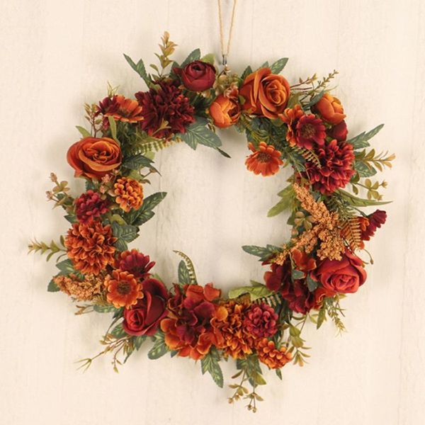 

home decoration wreaths thanksgiving rose decoration wreath wedding decorations ornaments christmas1