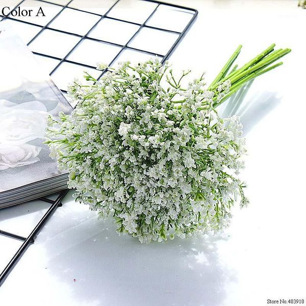 

decorative flowers & wreaths baby's breath artificial hand-made diy for wedding bouquets home decoration home1
