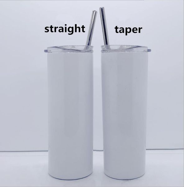 

diy sublimation skinny tumbler 20oz stainless steel slim tumbler straight tumblers vacuum insulated travel mug gift