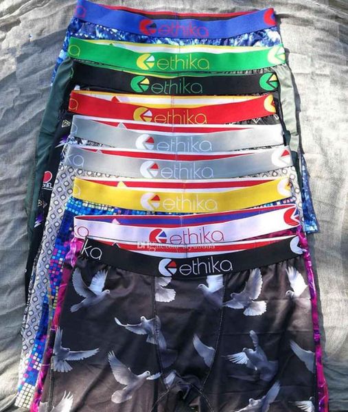 

новая роскошь ethika man boxer shorts sexy dropters ethika мягкая комфортабельная мода эластичный известный бренд boxer boxer для men67676, Black;white