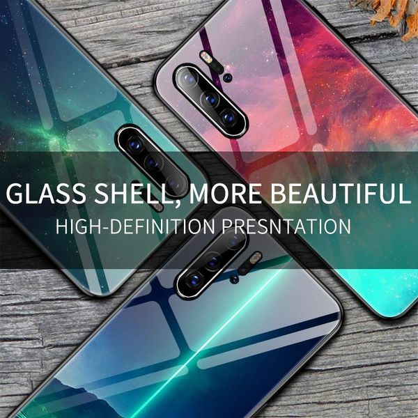 

luxury starry sky закаленное стекло телефон чехол для huawei p40 p30 p20 lite mate 30 20 pro honor 20 10 9 8 sqcnnn cass2010