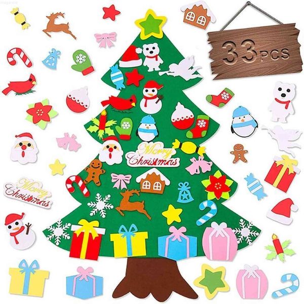 

seniny diy felt christmas tree children's wall 3.3 feet (about 3.3 meters) home decoration crafts gifts children'sphu7d58f